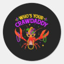 Search for mardi gras jester stickers Crawfish