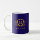 Search for navy blue gold mugs Initial