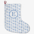 Search for blue and white christmas stockings Classic
