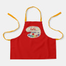 Search for and smocks aprons Red