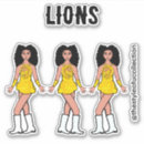 Search for gold lion stickers Black