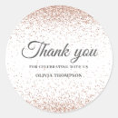 Search for rose gold graduation stickers Elegant