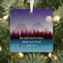 Search for still christmas tree decorations Bible verse