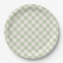 Search for green plaid pattern plates Chequered
