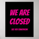 Search for store closed signs Black