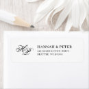 Search for luxe return address labels Black and white