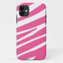 Search for zebra and pink iphone cases White