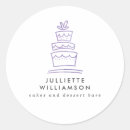Search for whimsical cake stickers Purple