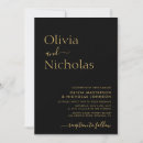 Search for gold script wedding invitations Calligraphy