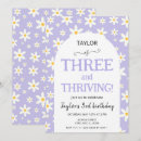 Search for purple daisy invitations Girl