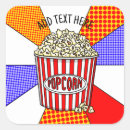 Search for popcorn favor stickers Movie night