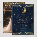 Search for mystical wedding invitations Moon and stars