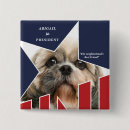 Search for presidential election badges Red white blue