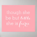 Search for though she be but little posters Pink