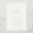 Search for gold lettering wedding invitations Classic