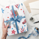 Search for blue truck wrapping paper Watercolor