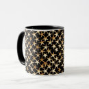 Search for gold stars mugs Black and gold