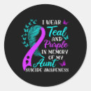 Search for teal and purple stickers Suicide prevention
