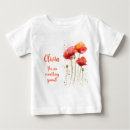 Search for watercolor poppy tshirts Red