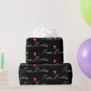 Search for cursive wrapping paper Black