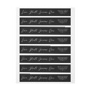 Search for two return address labels Black and white