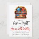 Search for casino night birthday invitations Las vegas