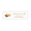 Search for honey return address labels Mum to bee
