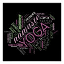 Search for yoga word art Typography