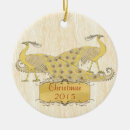 Search for peacock christmas tree decorations Bird