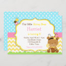 Search for honey bear and bee invitations Girl