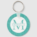 Search for aqua glitter key rings Turquoise