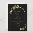 Search for eucalyptus foliage wedding invitations Gold