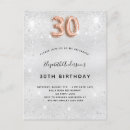 Search for winter 30th birthday invitations Modern