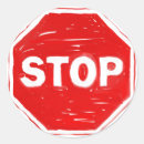 Search for stop road traffic sign stickers Warning