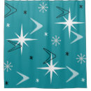 Search for 1950s shower curtains Teal