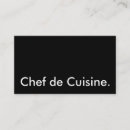 Search for cuisines business cards Chef