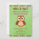 Search for owl birthday invitations Polka dots