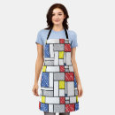 Search for minimalist abstract aprons De stijl