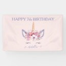 Search for unicorn birthday posters Purple