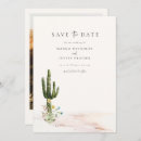 Search for cactus save the dates Minimalist