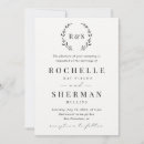 Search for premium invitations Black and white