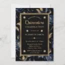 Search for navy blue gold quinceanera invitations Glitter