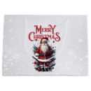 Search for vintage santa claus gift bags Snow