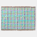 Search for purple plaid blankets Turquoise