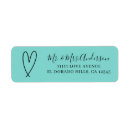 Search for scripted love return address labels Heart