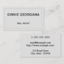 Search for nail business cards Simple