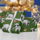 Search for raccoon christmas wrapping paper Funny