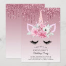 Search for gold unicorn birthday invitations Cute