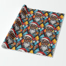Search for afro wrapping paper Santa