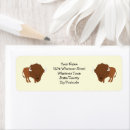 Search for bison return address labels Animals